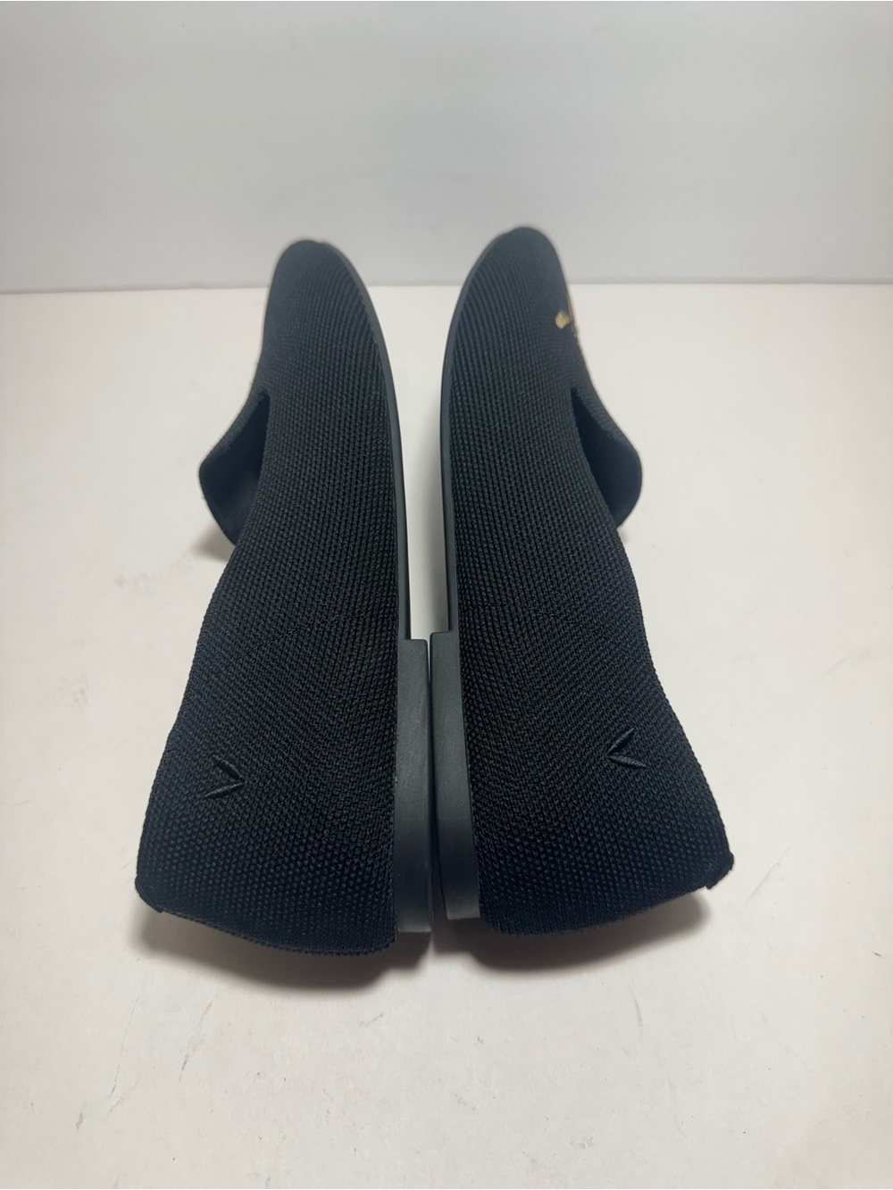Vivaia Audrey Round-Toe Embroidered Leopard knit Black Flats Loafers Size 9 - Picture 10 of 15